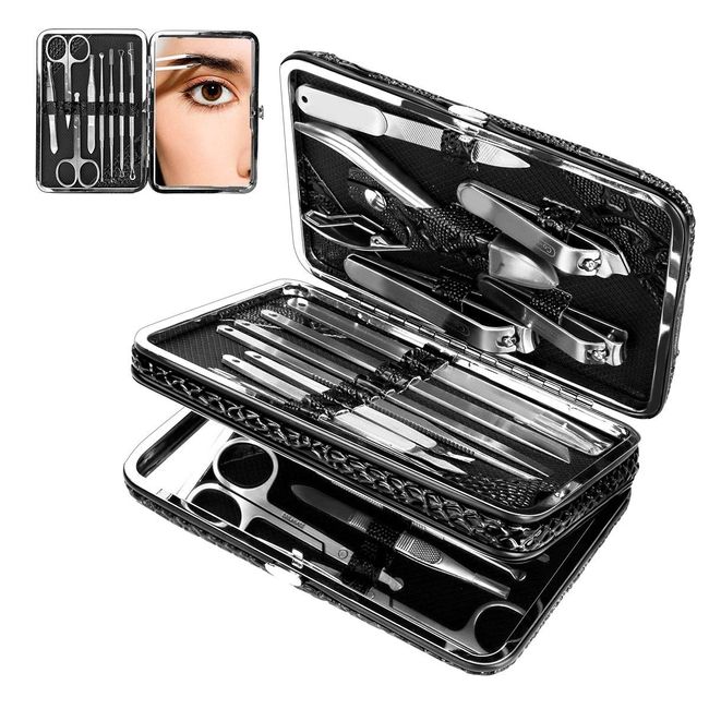 4 Pcs Manicure Set Stainless Steel Nail Clippers, Beauty Tool Portable Set  Professional Grooming Kits, Travel Nail Kit For Men Women