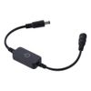 SSHHUI PWM Dimmer Switch, DC 12V-24V 5A Black Touch Panel Controller, Mini Intelligent Manual Dimmer and Light Strip Controller