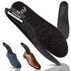 Ultra-Thin Plantar Fasciitis Insoles Designed for Comfort & Maximum Pain Relief, Ideal for Dress Shoes & Boots | Black (Men's 12-12.5)