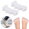2PCS Silicone Bunion Toe Corrector Orthotics Straightener Separator Pain Foot US