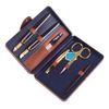 Flying Flamingo Leather Manicure Set