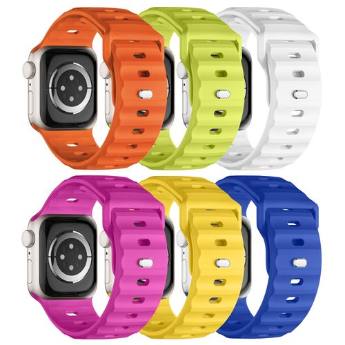 Adorique Sport Bands 6-Pack Compatible with Apple Watch Ultra 2 Band 49mm 46mm 45mm 44mm 42mm, Wide Soft Silicone Wristbands Waterproof Strap Men for iWatch Series 10 9 8 7 6 5 4 3 SE Ultra