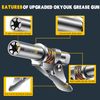 OKYOUK Minimum Grease Gun Coupler (Only 0.53 "), High Pressure Coupler Quick Release Grease Tips,Quick Connect Greasing Accessory Kit.Reach Any Grease Fitting