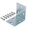 4-Pack Everbilt 2 inch Zinc-Plated Double-Wide Corner Support Angle Braces 15051
