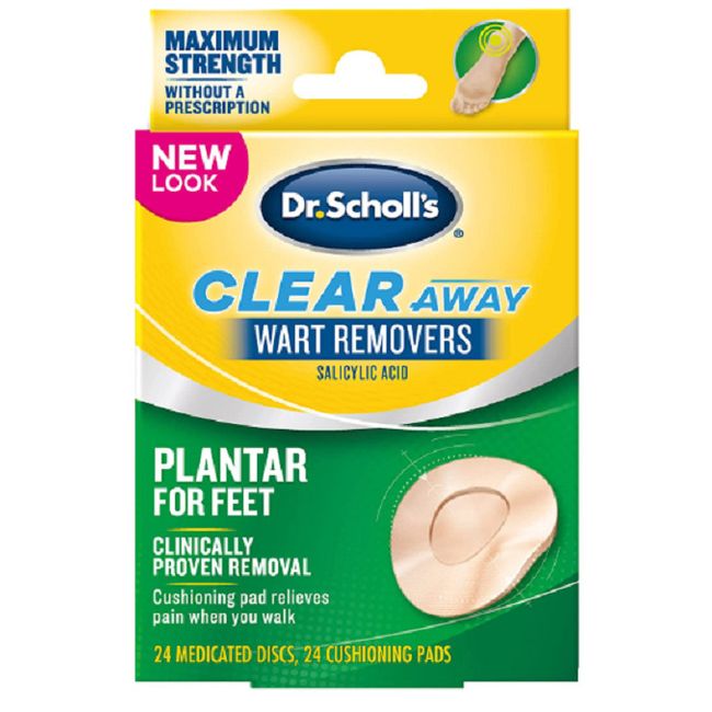 Dr. Scholl’s Clear Away Plantar Wart Remover, 24 Treatments 888853001241VL