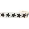 Black Star Shape Stickers 1 Inch 500 Adhesive Labels