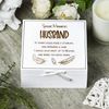 ukgiftstoreonline Husband Remembrance White Keepsake Box With Feather Design