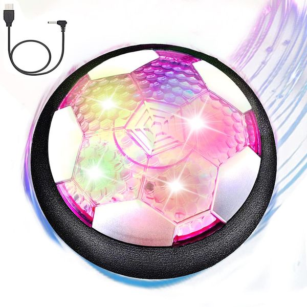 JRD&BS WINL Hover Soccer Ball Boys Toys Rechargeable Football Toys for Kids LED Soccer Ball for 3-12 Year Old Fun Toy for Boy and Girls Birthday Gifts for Kids Fun Soccer Training Equipment (p)