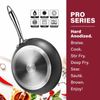 Granitestone Pro Hard Anodized Nonstick 2 Pack Fry Pan Set - 10’’ & 11.5’’