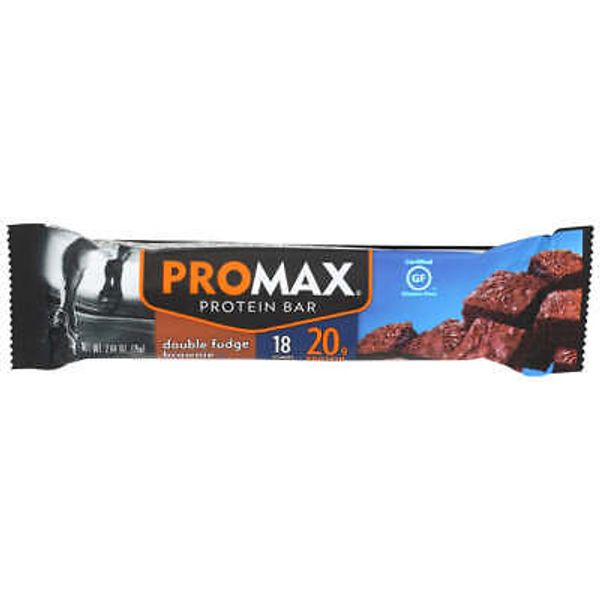 Promax  Protein Bar Double Fudge Brownie   2.64 Oz Pack Of 4