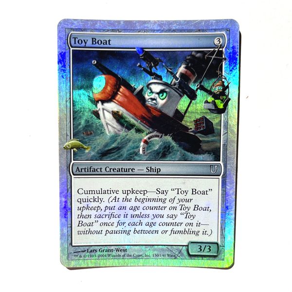 Toy Boat FOIL LP Unhinged MTG See Photos Magic the Gathering