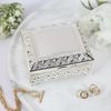 De Walden Gran Engraved Silver Plated Trinket Box in a Satin Box