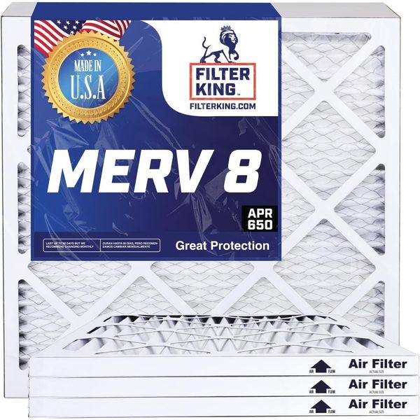 Filter King 12x29x1 Air Filter 4-PACK MERV 8 Actual Size 12 x 29 x .75"