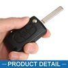 A ABSOPRO 3 Key Buttons Remote Control Key Fob Case Shell Replacement Black