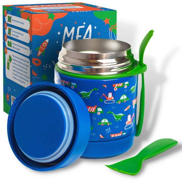 Marfrand. Kids Food Flask. Food Thermos for Kids. Kids Thermos Food Flask. Baby Food Thermos Container. SS Isolated. Thermos Baby Food. Hot Food Thermos. Dinosaur (350 CC)