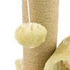 KCT Beige Kitten Scratching Scratch Post Activity Play Tunnel Cat Scratching Post Sisal Tree Toy