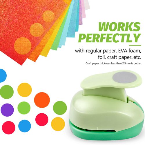 UCEC Hole Punch, Paper Punch, 1.5 Inch Circle Punch, Hole Punch Shapes, Large Paper Punch for Crafting Scrapbooking Craft Handmade Cards Arts Fun Projects