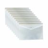 M1SS 10 Pcs- A5 Plastic Wallets Carry Folders Popper Wallet Polypropylene Document Folder with Press Stud for School, Office Supplies, Document Classification (White)