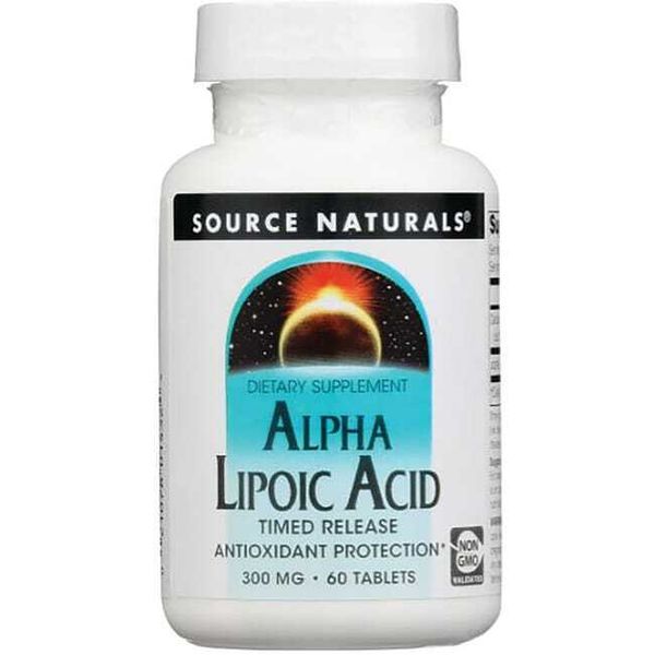 Source Naturals Alpha Lipoic Acid Timed Release 300 mg 60 Tabs