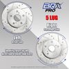 Front Brake Kit Rotors + Ceramic Pads for Kia Forte 2014-2016