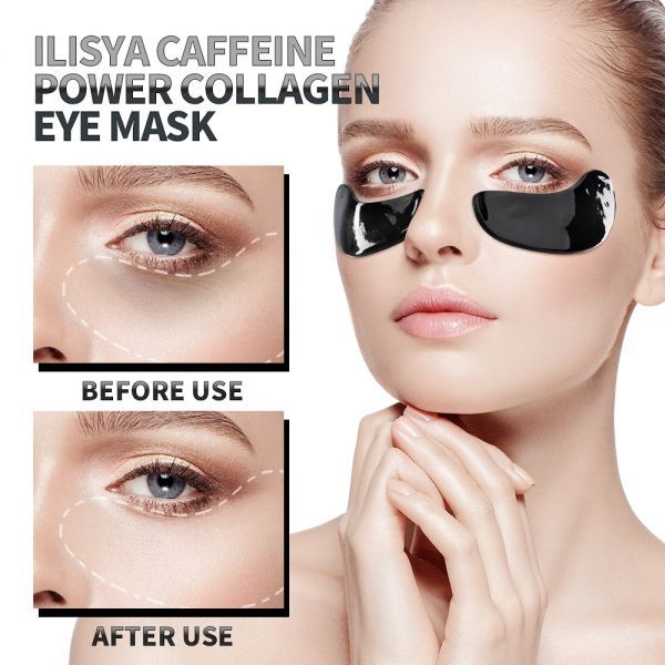 IlisyaCaffeing Power Collagen Mask Dark Circles AntiPuffiness Anti Aging Moisturizing 20Pairs