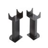 Milano Alpha Single Double Vertical Horizontal Radiator Floor Mounting Feet - Black