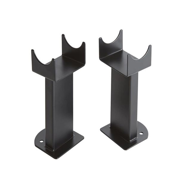 Milano Alpha Single Double Vertical Horizontal Radiator Floor Mounting Feet - Black