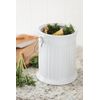 Fox Run 74941 Compost Bin, White Ceramic
