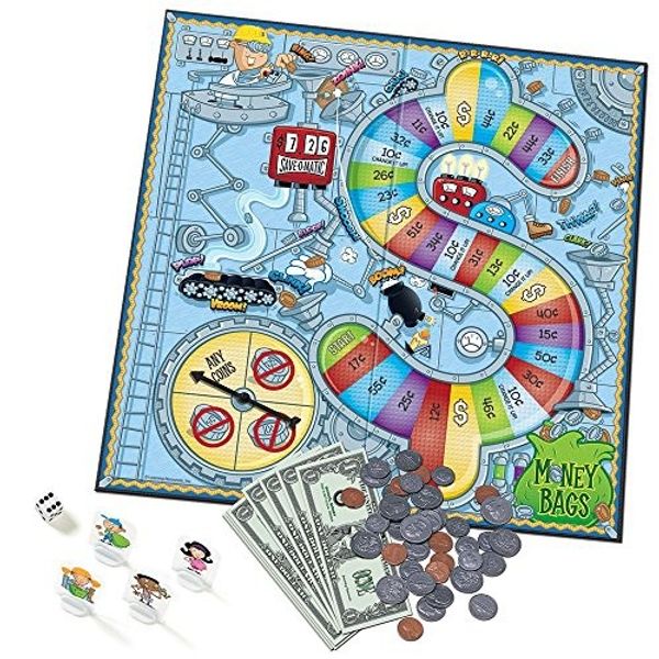 Learning Resources Money Bags Coin Value Game, Develops Math Skills, Money