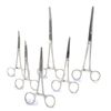 6pc Set 5"+6.25"+8" Straight & Curve Hemostat Forceps Locking Clamps