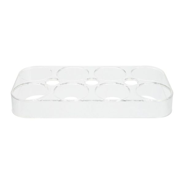 Refrigerator Egg Tray, 8 Eggs Plastic Egg Holder Boxes Easter Egg Display Rack Durable Egg Storage Case for Kitchen Refrigerator Countertop ( 8 Grids )