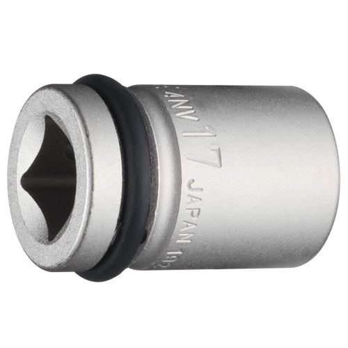 TONE HP4NV-17 Impact Socket 0.5 inch (12.7 mm) (1/2 mm), Double Side Width: 0.7 inches (17 mm)