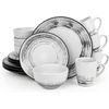 Dinnerware Sets, 16 Pieces Plates and Bowls Sets, Dishes Set for 4, Dishware Set