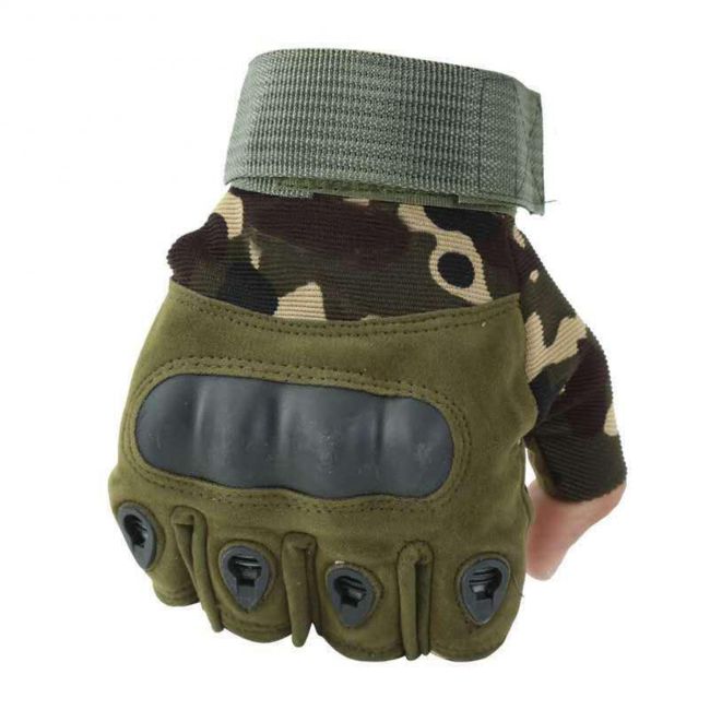 Outdoor Tactical Fingerless Gloves Military Army Shooting 