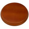 ROUND POLISHED BEVELLED WOOD DISPLAY BASE 3" DIAMETER