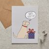 Yellow Labrador Father's Day Card
