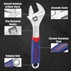 WORKPRO Adjustable Wrench 3PC Set 10" 8" 6" With Rubberized Anti-Slip Grips