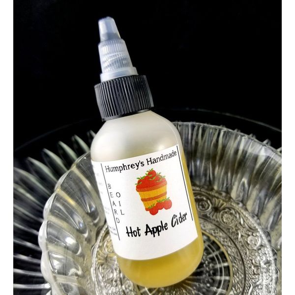 HOT APPLE CIDER Beard Oil, Fall Halloween 2 oz Conditioner, Natural Serum Sweet