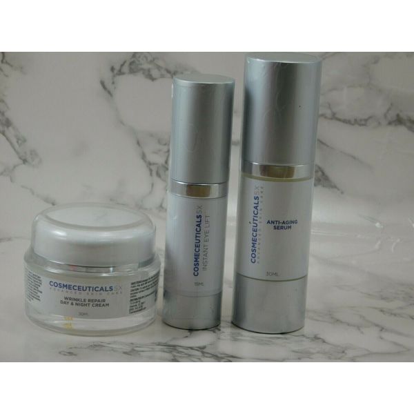 Cosmeceuticals5x Anti-Aging 3 piece Facial System Day & Night Cream & Serums