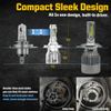 Lasfit H4 9003 LED Headlights Bulbs Conversion Kit Hi/Lo Beam Bright 6000K White
