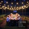 Solar 50LED Bulbs 100FT Warm White String Lights Waterproof IP65 Outdoor,US Ship