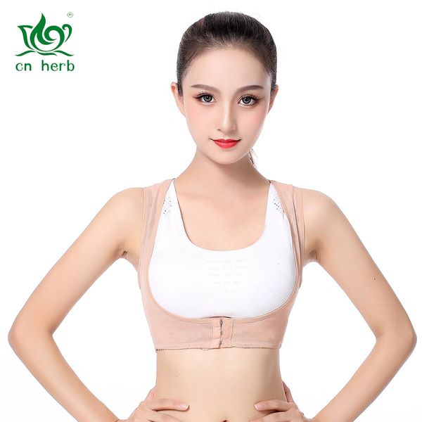 Body Shaping CN Herbs Back Correction Men and Women Hunchback Posture Corrector Slimming Body Shaper, [03] Black XL