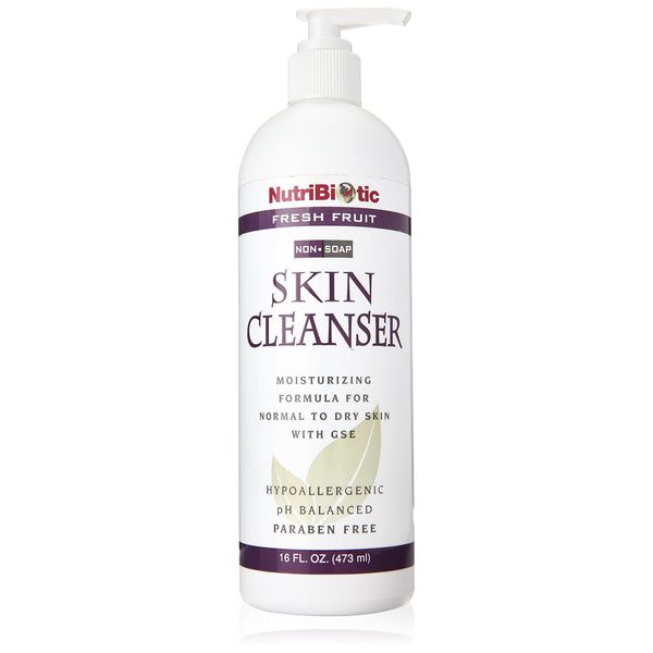 NutriBiotic Nonsoap Skin Cleanser, Fresh Fruit, 16 Fluid Ounce