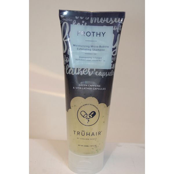 Truhair Chelsea Scott Frothy NEW Moisturizing Micro-Bubble Exfoliating Shampoo