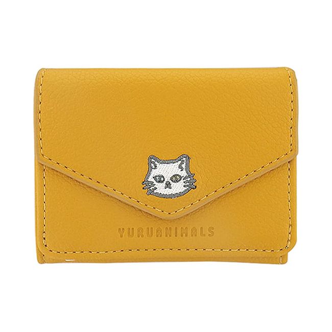 FLOWERING Flower Ring Loose Animal Wallet Cat YA-W001-YE (Yellow)