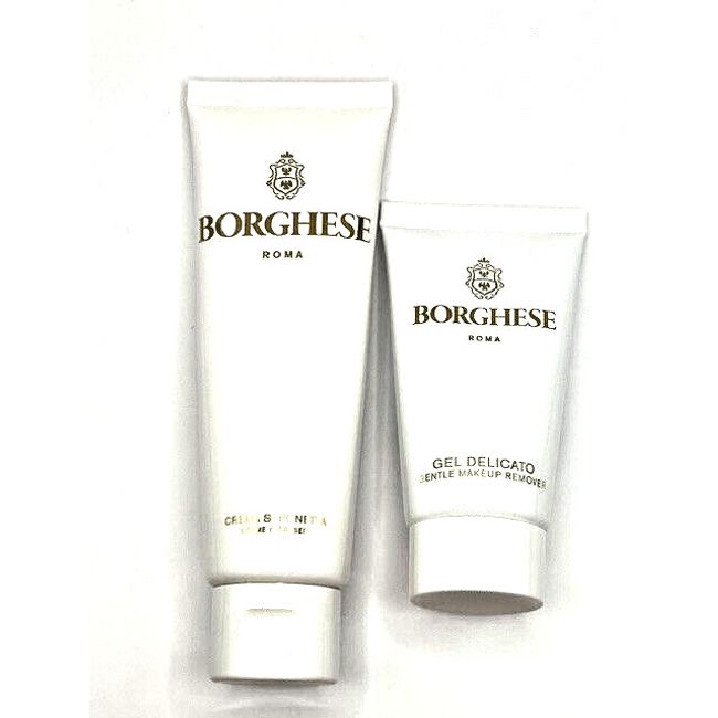 BORGHESE Crema Saponetta 1.7 oz. + Gel Delicato 1 oz. Travel Duo