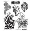 Dylusions Cling CUR, Stripy Curlicues, One Size
