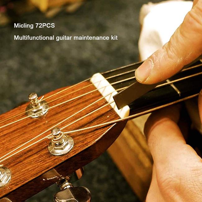 Miwayer Set of 9 Understring Radius Gauge Guitar Tools for Guitar and Bass  Setup Luthier Tools, Measuring Tool for Bridge Saddle Adjustments
