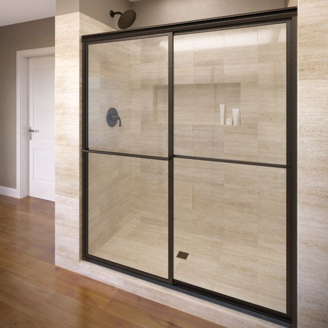 Basco Shower Door DLXH05A5971CLOR Deluxe Framed shower door, Oil Rubbed Bronze