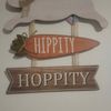 Bunny Hippity Hoppity Rabbit Happy Easter Rabbit 🥕 Decoration Sign wall hanging